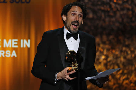 61st Grammy Awards - Show - Los Angeles, California, U.S., February 10, 2019 - John Daversa wins Best Improvised Jazz Solo for "Don't Fence Me In". REUTERS/Mike Blake