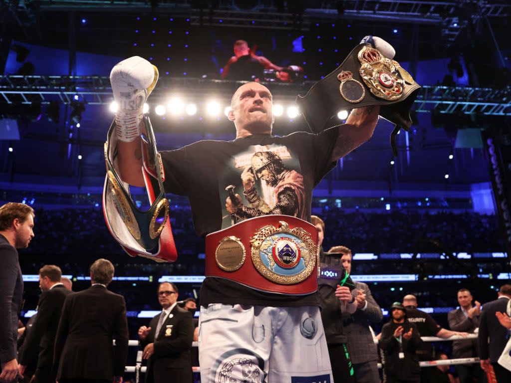 Oleksandr Usyk is preparing for a rematch with Anthony Joshua  (Getty Images)