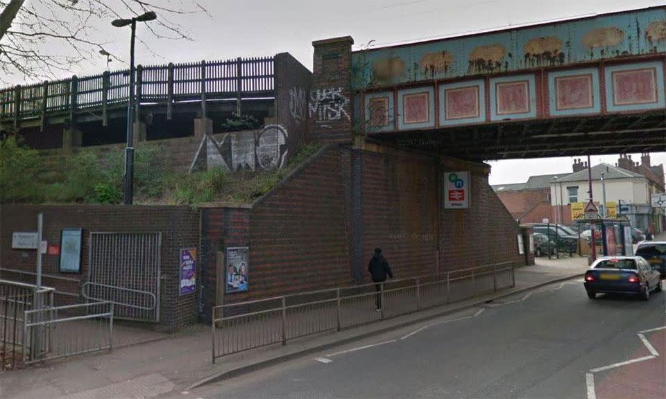 A 15-year-old was allegedly raped at a train station and then again when she flagged down a car for help. Photo: Google Maps