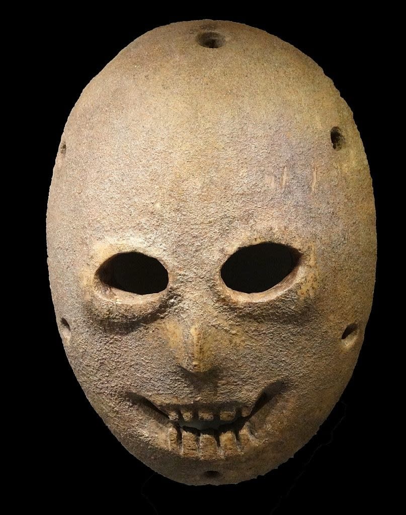 Closeup of a mask