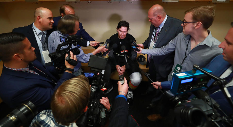 It has been said that rules are meant to be broken in life. That is definitely not true in an NHL dressing room. (Getty)