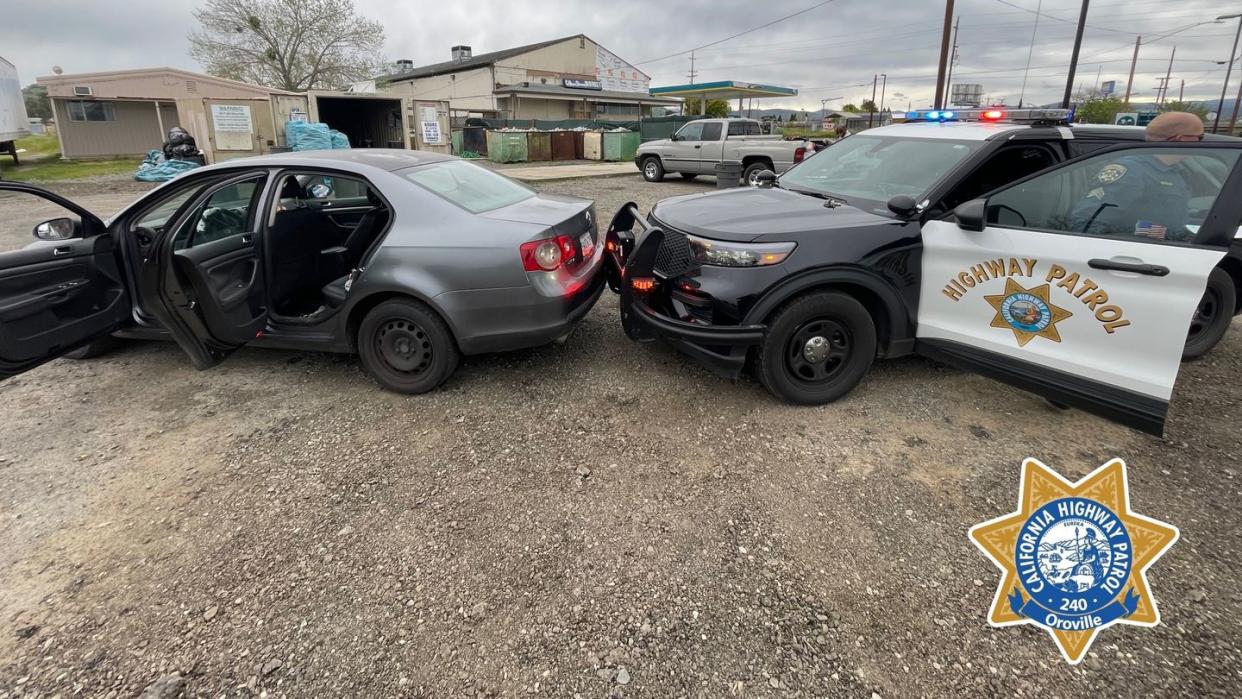 california highway patrol pulls over jetta driven by child in oroville