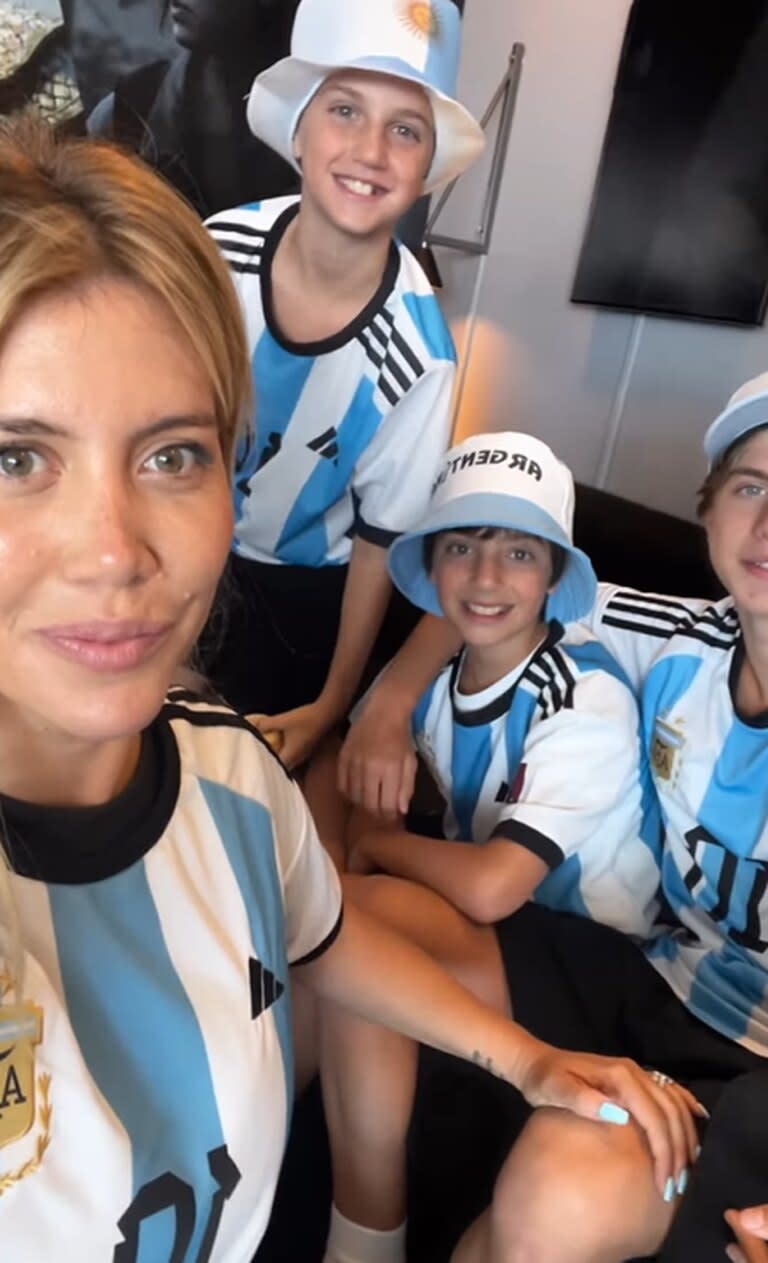 Wanda Nara viajará a Qatar con sus hijos