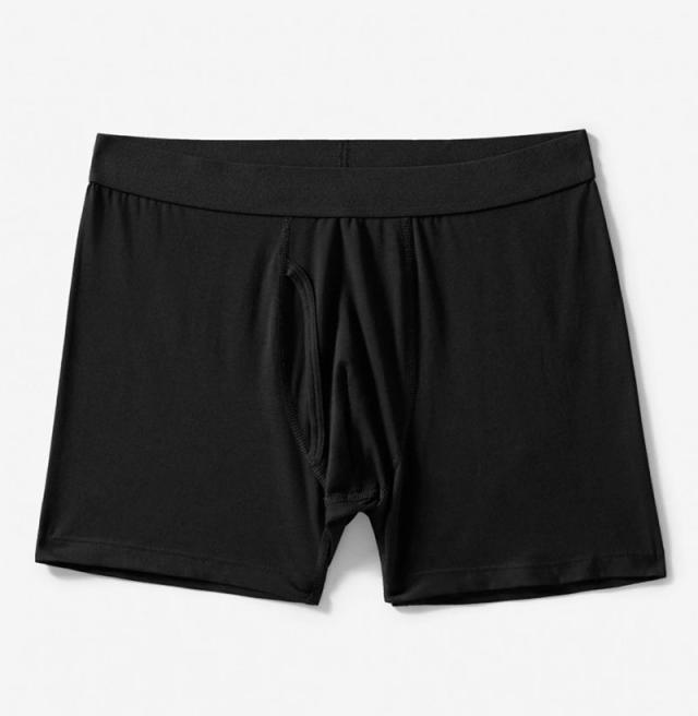 NBA-men’s gray stretch waistband athletic boxer brief contour shorts