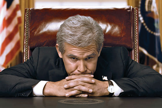 Josh Brolin as George W. Bush in <em>W.</em> (Lionsgate)