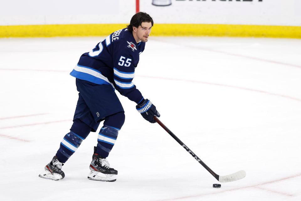 Winnipeg Jets center Mark Scheifele won't be eligible to return until Game 6 of the second-round series against the Montreal Canadiens.