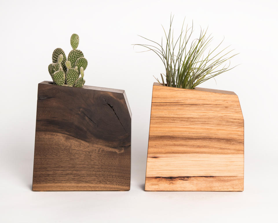 Wood planter