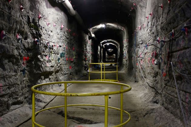 The world's first underground repository for highly radioactive nuclear waste at the Olkiluoto nuclear power plant on the island of Eurajoki, western Finland, is shown amid its construction on April 28, 2016.  (Photo: SAM KINGSLEY via Getty Images)