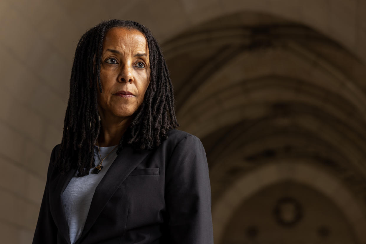 Kica Matos, president of the National Immigration Law Center, where scenario planning and preparations for a second Trump term have been underway since last fall, at Cornell Law School in Ithaca, N.Y., June 7, 2024. (Lauren Petracca/The New York Times)