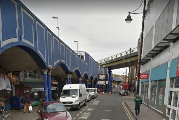 The stabbing happened on Atlantic Road in Brixton: Google