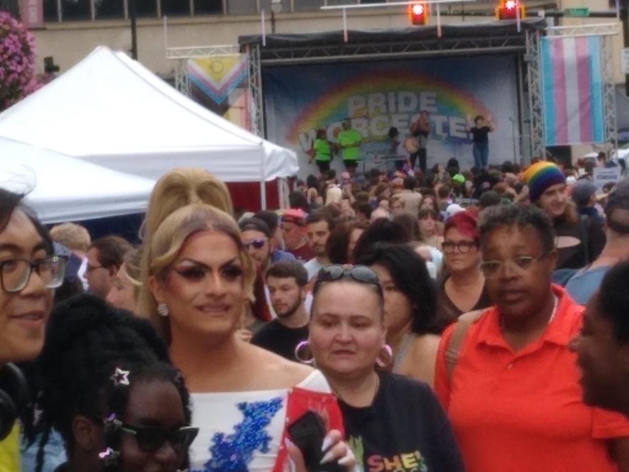 Downtown Worcester was packed with people Saturday for the Pride Worcester Festival.