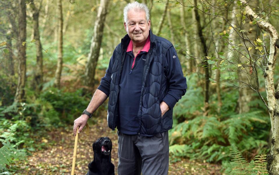 Paul Read with his labrador Blue