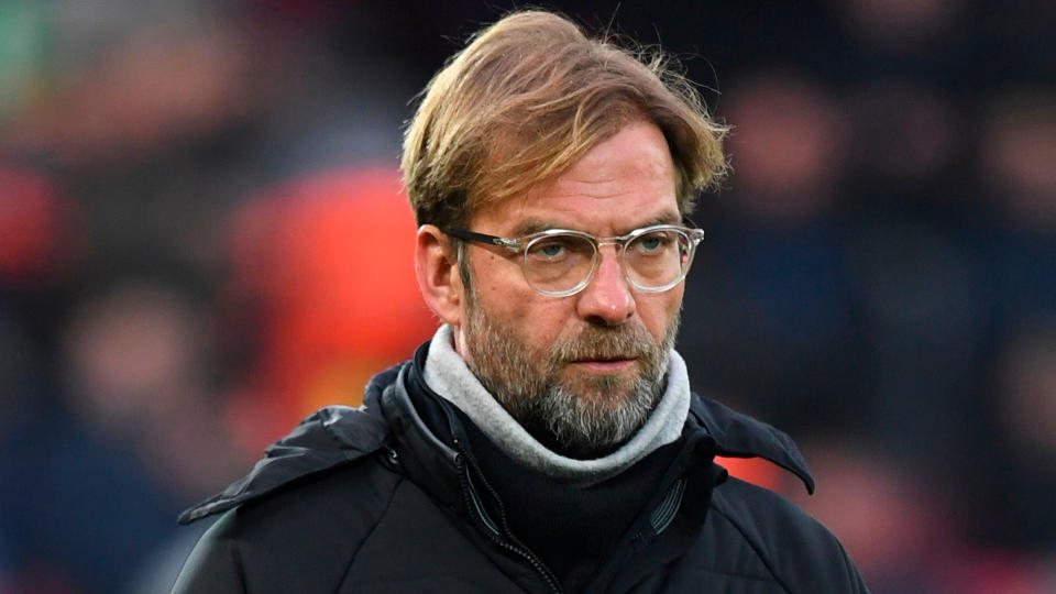 Liverpool boss Jurgen Klopp clashed with a Sky reporter after Sunday’s game against Everton after what he believed was an unjust penalty decision against his side in a 1-1 draw at Anfield.