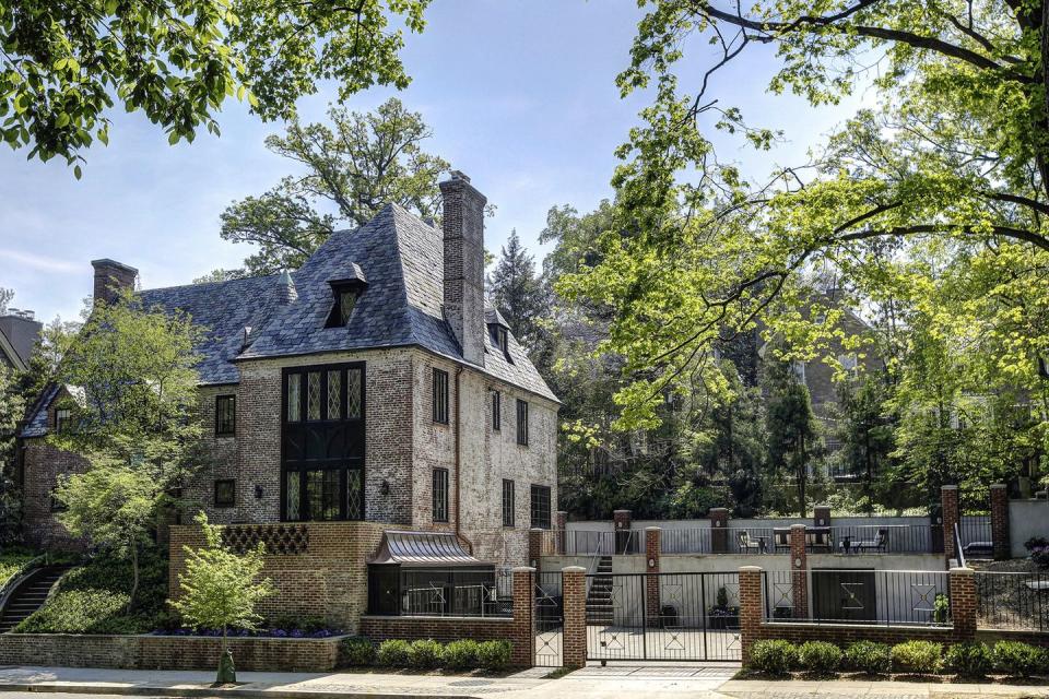 There's a two-car garage and outdoor parking for 10 vehicles.