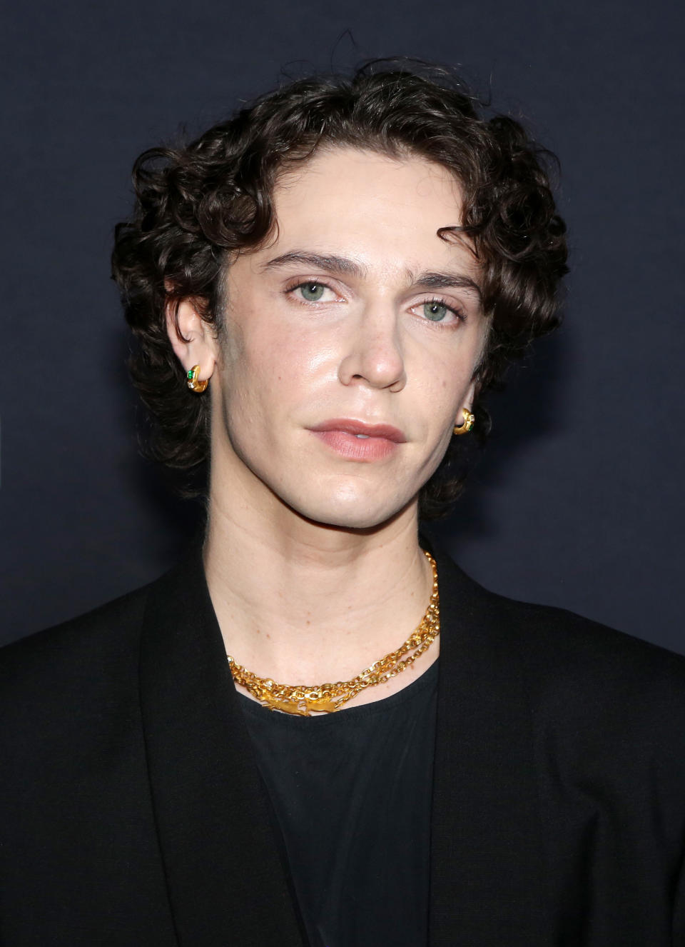 Ben Levi Ross poses at the New York Premiere of A Netflix film "Tick, Tick...Boom!" at The Schoenfeld Theatre