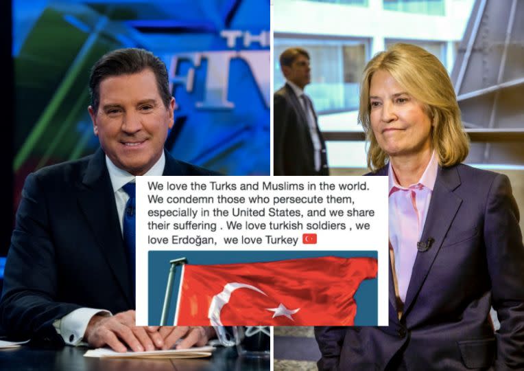 Eric Bolling and Greta Van Susteren's Twitter accounts were temporarily hacked on Tuesday. (Photo: Getty Images/Twitter)