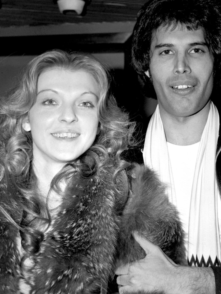 Freddie Mercury and Mary Austin, 1977.