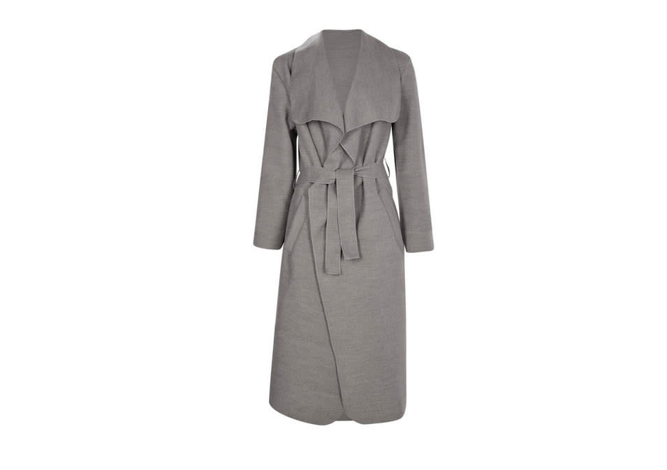 Boohoo Kate Shawl Collar Coat, $44, boohoo.com