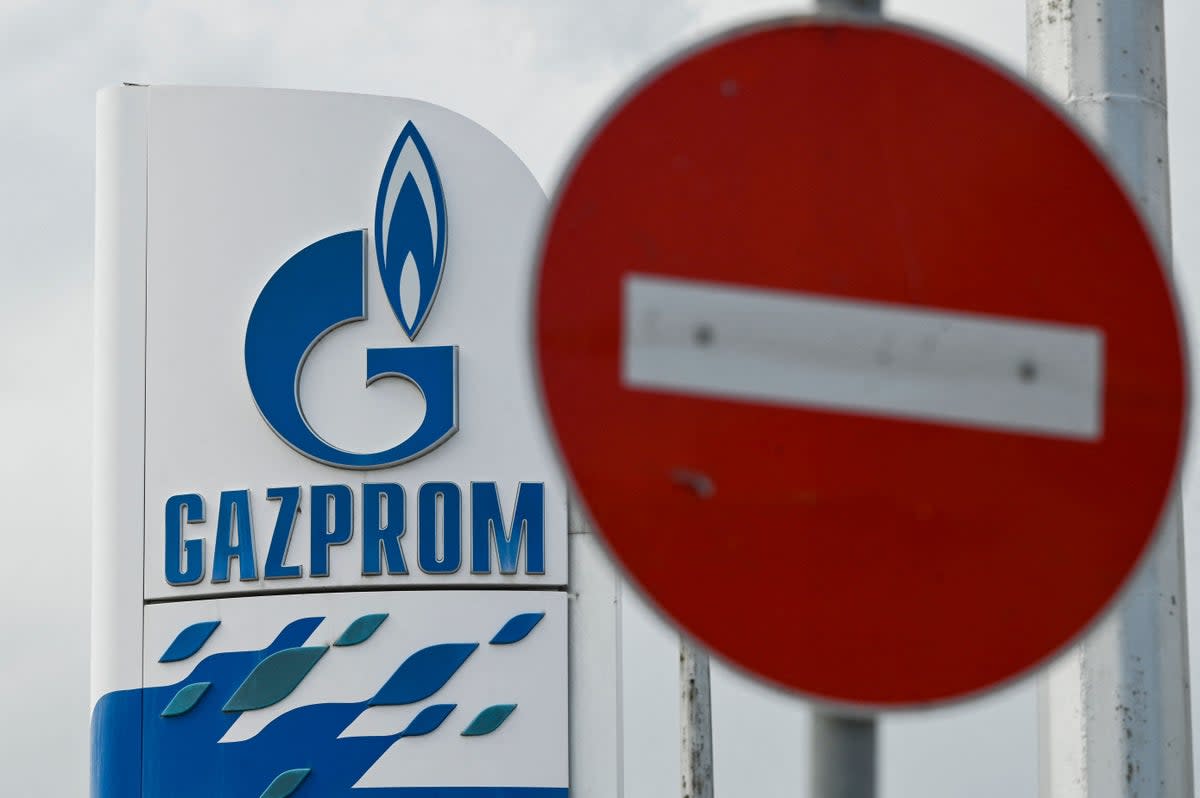 A Gazprom station in Europe (AFP via Getty Images)