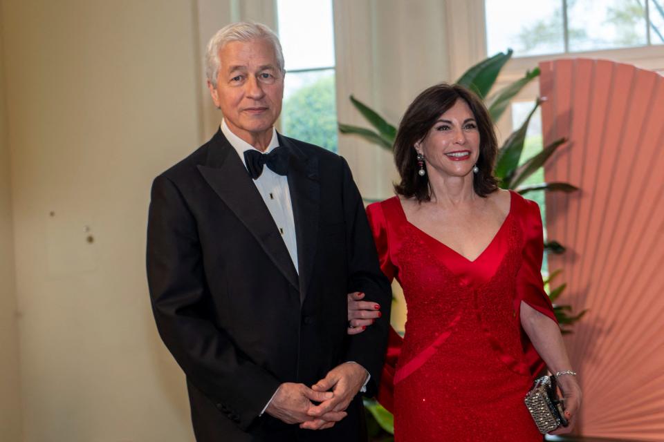 Jamie Dimon, JPMorgan CEO attends White House state dinner