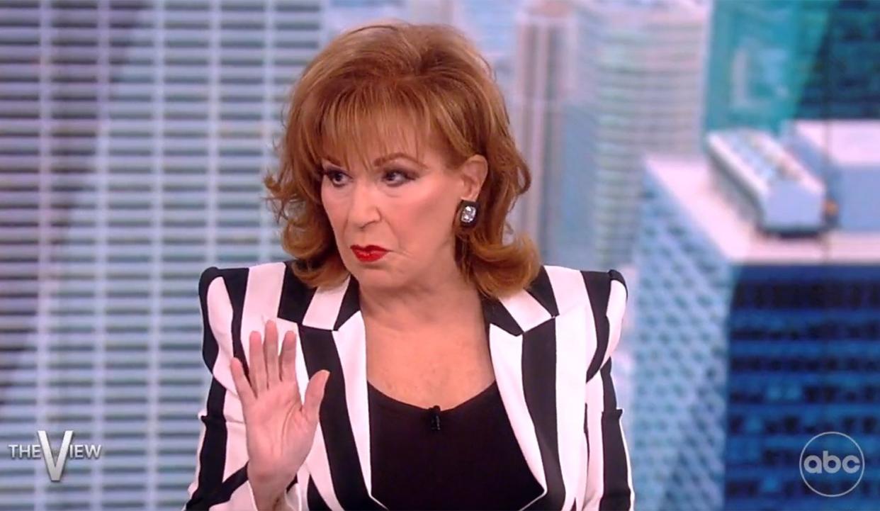 Joy Behar’s View Co-Hosts Mock Her Blazer: ‘Didn’t You Sell Me Some Sneakers at Foot Locker?’