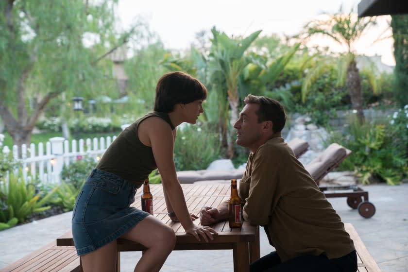 Natalie Portman and Jon Hamm in the movie "Lucy in the Sky."