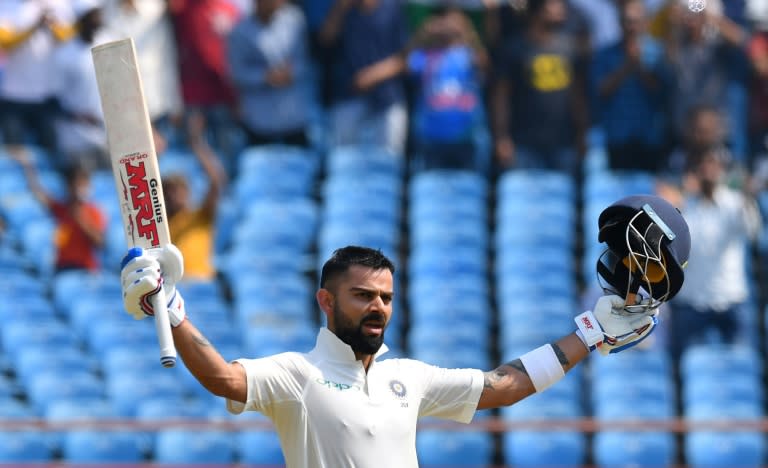 World leader: India captain Virat Kohli has scored more Test runs than anyone else in 2018