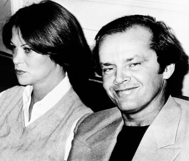 Jack Nicholson, nominated for the best actor Oscar, promoted 