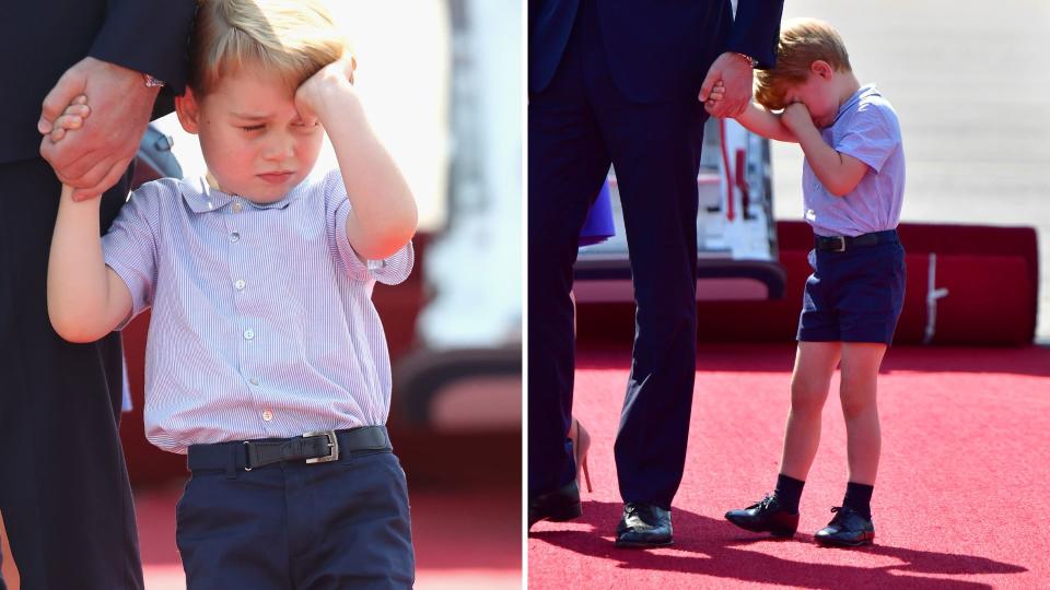 Prince George with Prince William in 2017