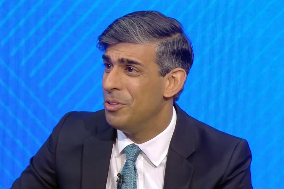Rishi Sunak was forced to say he had ‘absolutely not’ given up after one of his most senior ministers appeared to concede (Sky News)