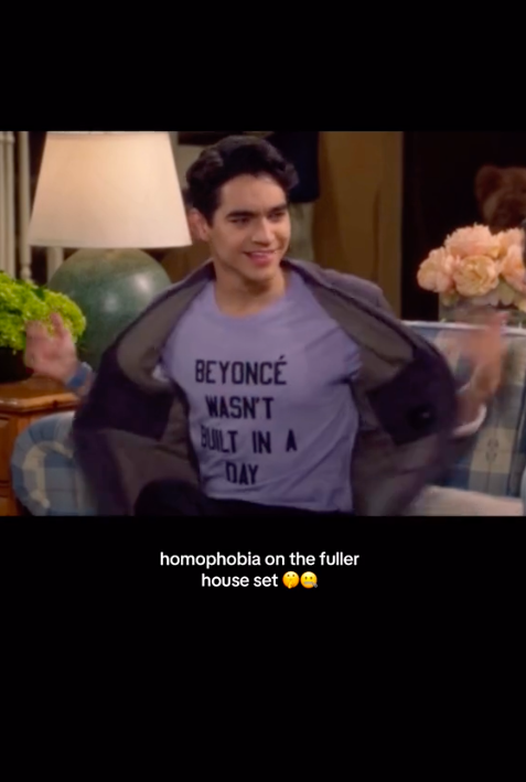 "homophobia on the fuller house set"