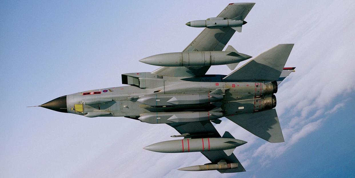 an raf tornado gr4 aircraft carrying two storm shadow missiles under the fuselagethis long range air launched and conventionally armed missile equips raf tornado gr4 squadrons and saw operational service in 2003 with 617 squadron during combat in iraq, prior to entering full service in 2004 post deployment analysis demonstrated the missiles exceptional accuracy, and the effect on targets was described as devastating based on this performance, it is arguably the most advanced weapon of its kind in the worldfeasibility studies on a possible uk requirement for a long range stand off missile were originally commissioned in 1982, and work was eventually subsumed in 1986 into the nato seven nation modular stand off weapon programme this project was however aborted, and the uk subsequently withdrew with the end of the cold war the uk’s continued need for a stand off requirement was reviewed and endorsed as part of the ‘options for change’ exercise an international competition was launched in 1994 to meet the uk’s conventionally armed stand off missile casom requirement, and seven companies responded