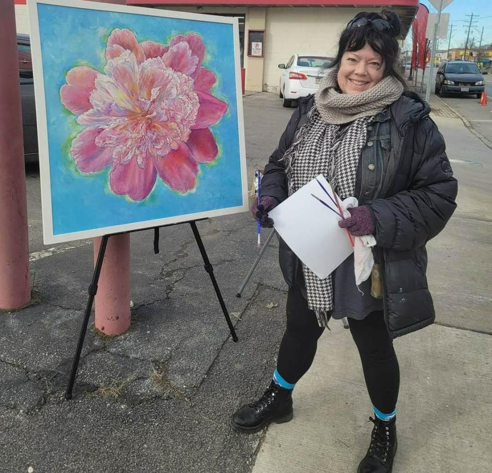 Suzanne Gallagher will be a participating artist in the Parsons Avenue Winter Art Hop and Mural Tour on Saturday.