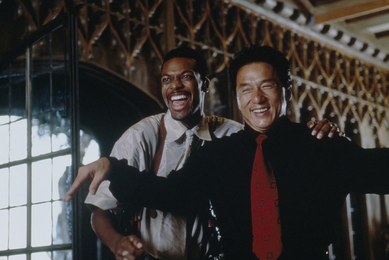 Chris Tucker and Jackie Chan in "Rush Hour," Everett Collection