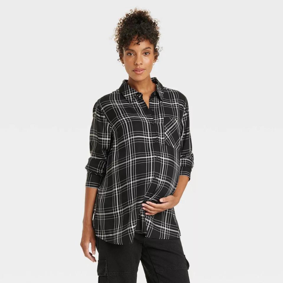 <p><a href="https://go.redirectingat.com?id=74968X1596630&url=https%3A%2F%2Fwww.target.com%2Fp%2Flong-sleeve-casual-woven-maternity-shirts-isabel-maternity-by-ingrid-isabel%2F-%2FA-88787537&sref=https%3A%2F%2Fwww.cosmopolitan.com%2Fstyle-beauty%2Ffashion%2Fg45629756%2Ftarget-maternity-clothes%2F" rel="nofollow noopener" target="_blank" data-ylk="slk:Shop Now;elm:context_link;itc:0;sec:content-canvas" class="link ">Shop Now</a></p><p>Woven Shirt</p><p>target.com</p><p>$30.00</p>