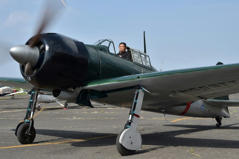 Kazuaki Yanagida, the first Japanese pilot to fly the plane