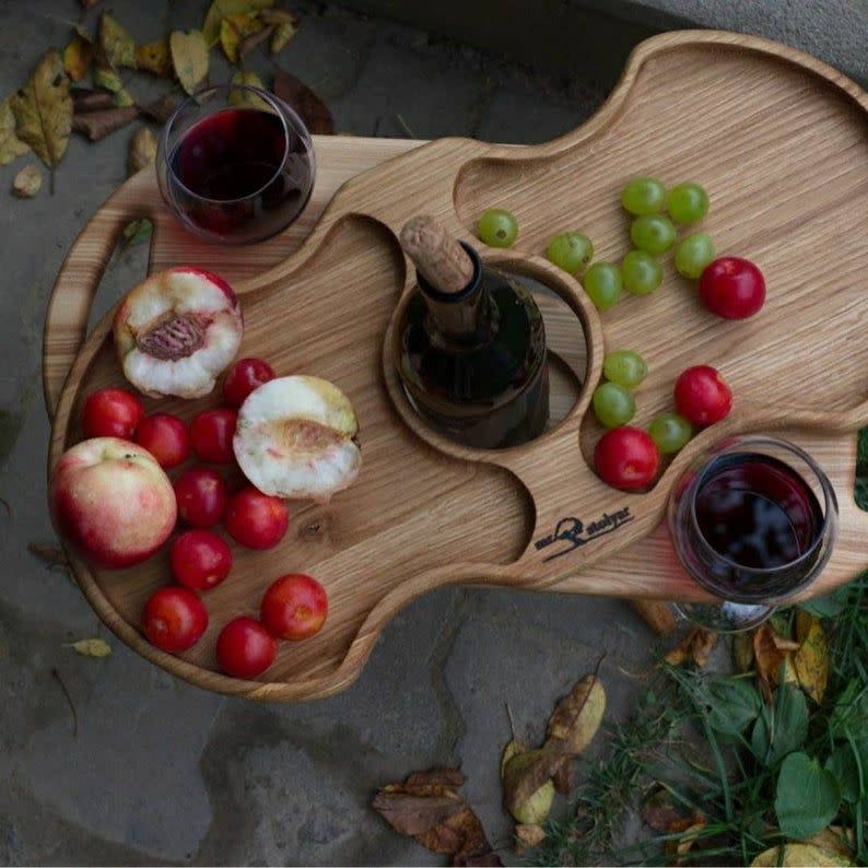 6) Wine wooden table