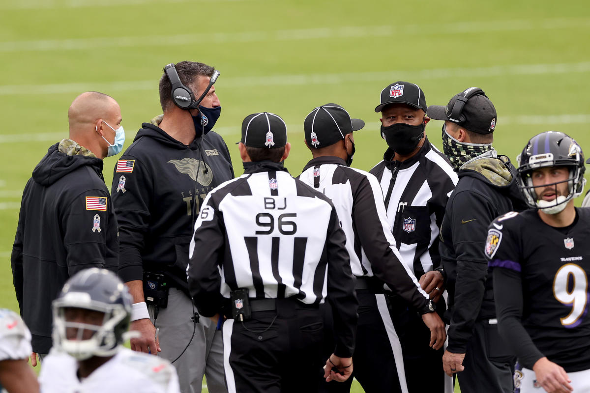 Watch Mike Vrabel, John Harbaugh Joke About Fighting Each Other Before  Ravens-Titans 