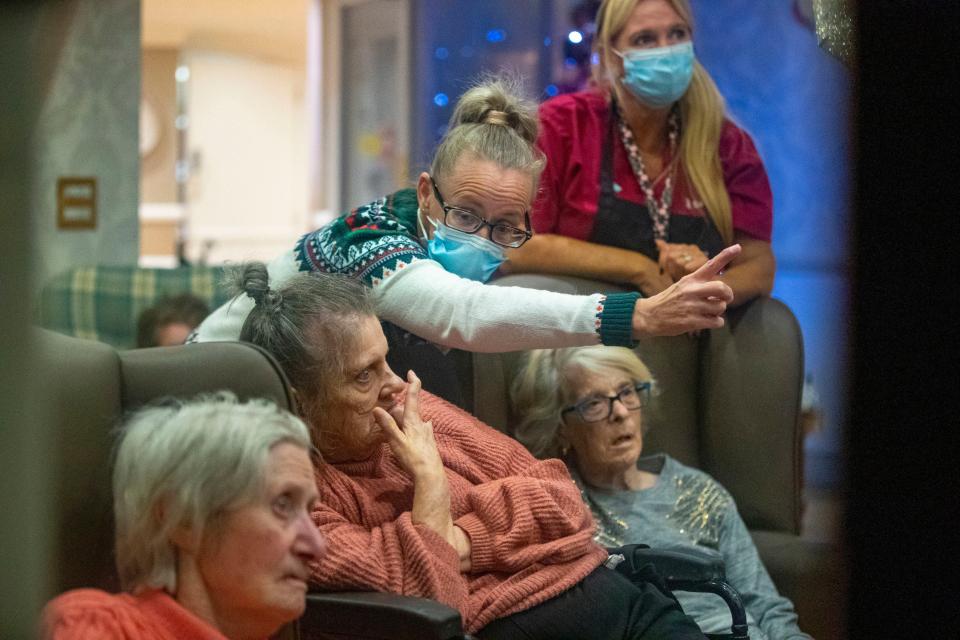 A file picture of a residents in a care home in Liverpool during coronavirus lockdown. (PA)