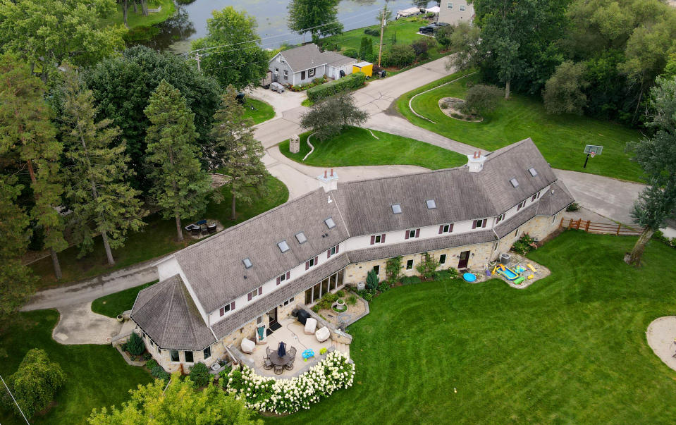 Brunner's home in Pewaukee, photographed years later