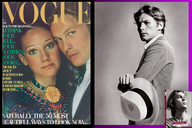 <b>Er galt als der schönste Mann der Welt...</b><br><br> Einen Titel wird er nicht mehr verlieren: Helmut Berger war das erste männliche Model, das auf dem Titelblatt der Fashionbibel „Vogue“ abgebildet wurde. Das Cover zeigt den jungen Schauspieler im Jahr 1970 an der Seite von Schauspielerin Marisa Berenson. Das rechte Bild stammt aus einer Vogue-Reportage von Elisabetta Catalano. <br><br> © Helmut Berger. Ein Leben in Bildern. Schwarzkopf & Schwarzkopf Verlag