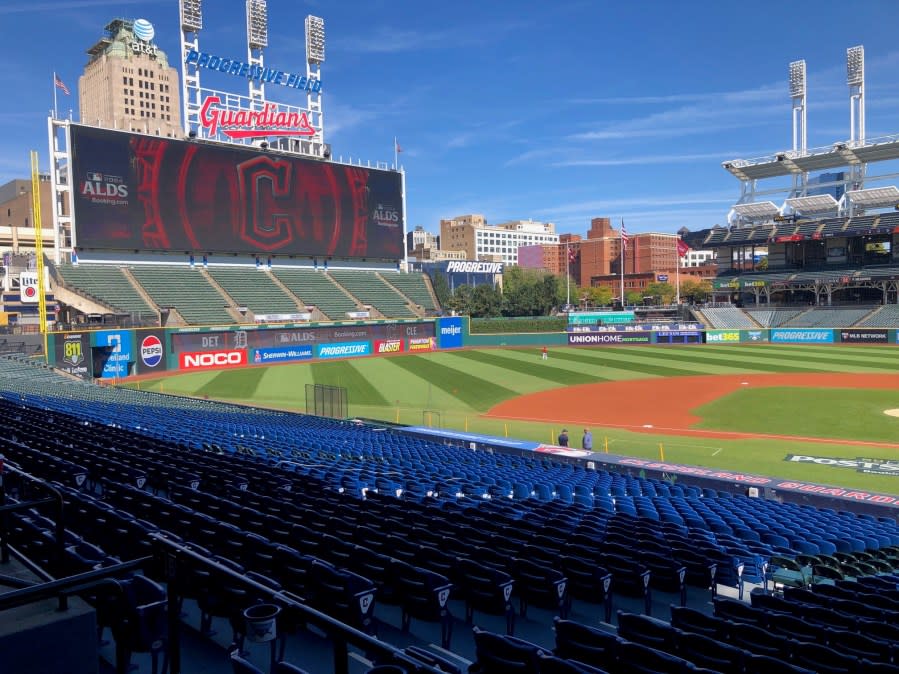 Progressive Field postseason ready, FOX 8 photo