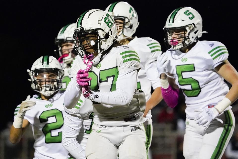 The Badin special teams, celebrating a stop against Fenwick Oct. 14, have helped the Rams to their No. 1 Associated Press ranking.