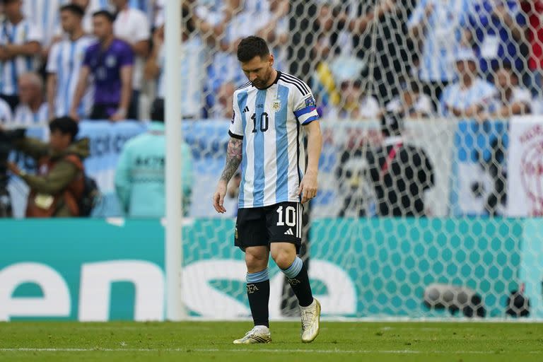 El '10' no tuvo su mejor partido en el debut de la selección argentina ante Arabia Saudita