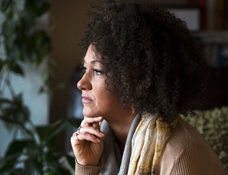 Rachel Dolezal was the focus of outrage and confusion when it was revealed that the former president of the Spokane chapter of the NAACP lied about her race. AP Photo/COLIN MULVANY