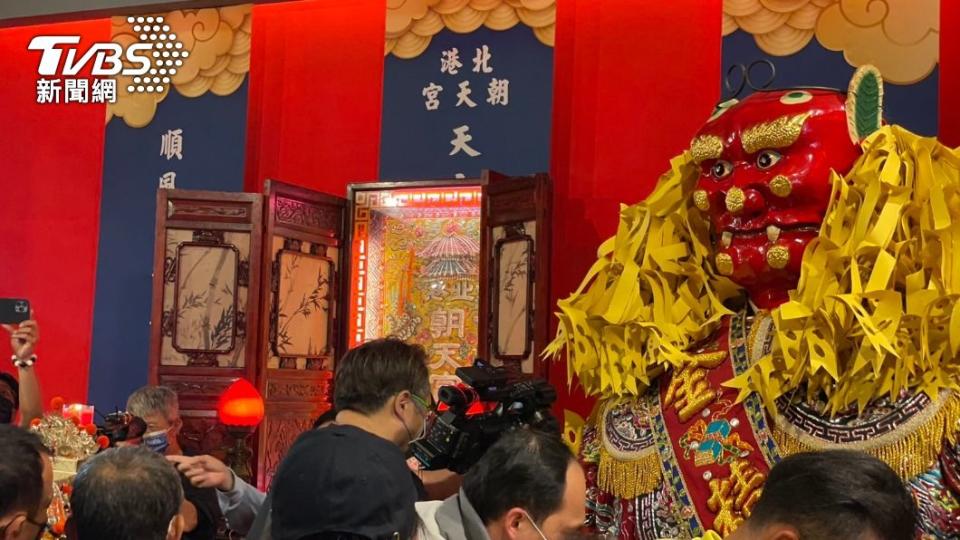 北港朝天宮媽祖鑾座駐駕。（圖／王翊綺攝）