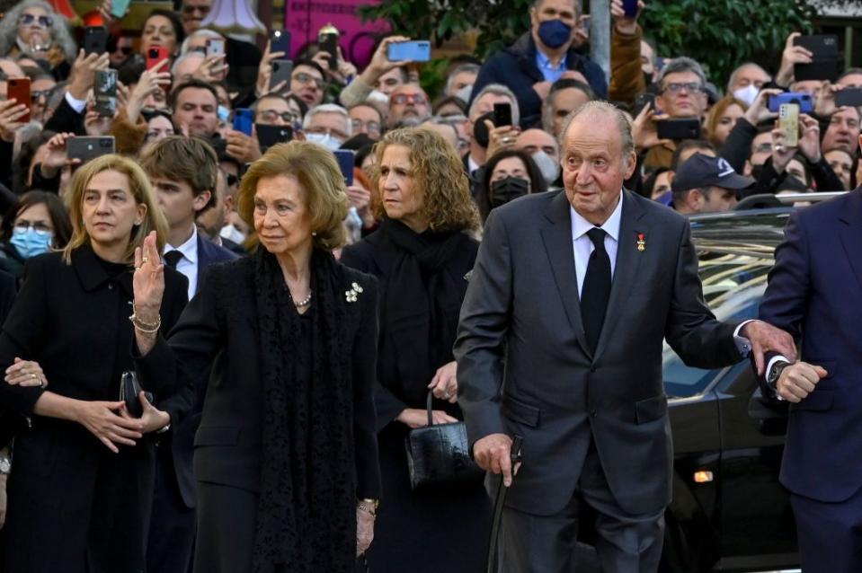 <p>Spain's Queen Sofia was Constantine's sister. She's pictured here with her husband, former King Juan Carlos of Spain. </p>