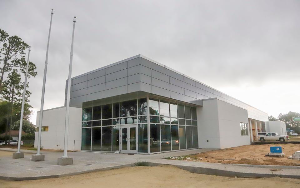 The new Florosa Fire Control District station on U.S. Highway 98 is almost finished.