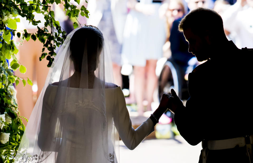 Ms Markle was praised for her poise throughout the ceremony (Picture: PA)