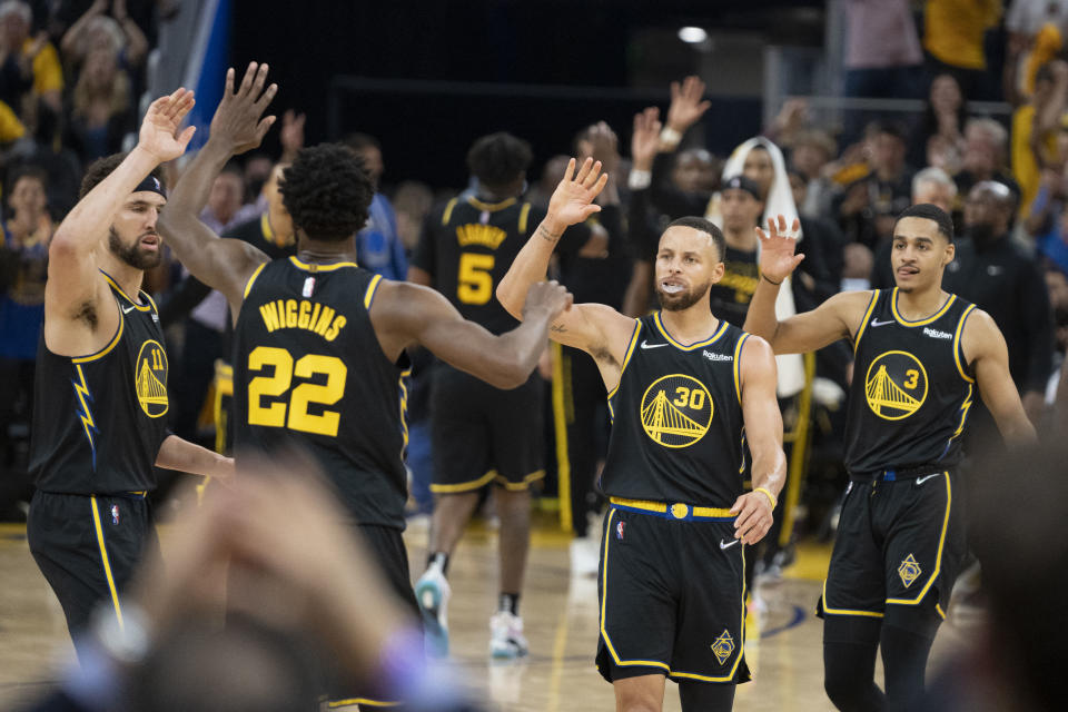 The Golden State Warriors are favored to win their fourth NBA Finals in eight years. (Kyle Terada/USA TODAY Sports)